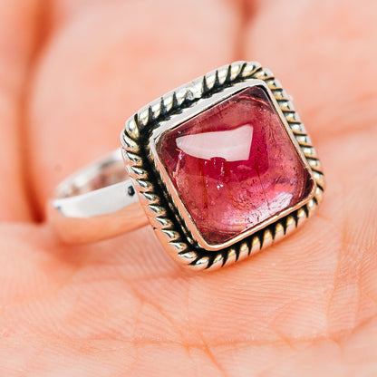 Premium Pink Tourmaline Ring Size 7 (.925 Sterling Silver)
