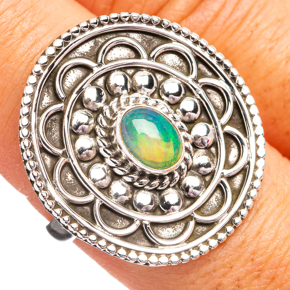 Ethiopian Opal Ring Size 8.5 (.925 Sterling Silver)