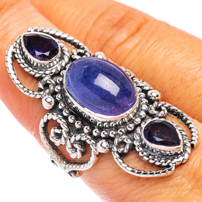 Signature Natural Tanzanite Ring Size 7.75 (925 Sterling Silver) R1780