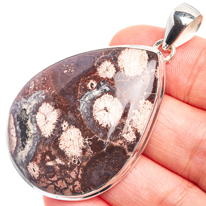 Poppy Jasper 925 Sterling Silver Pendant 2 1/4"
