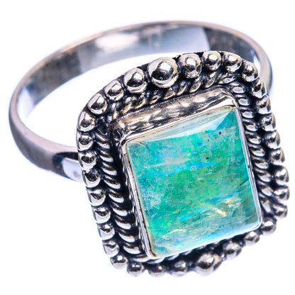 Green Moonstone Ring Size 10 (925 Sterling Silver) R142468