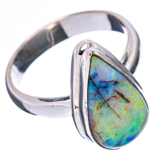Rare Sterling Opal Ring Size 7.5 (925 Sterling Silver) R4347