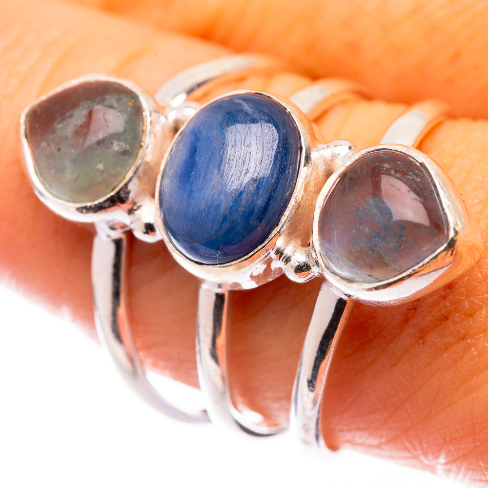 Kyanite, Blue Fluorite Ring Size 9.25 (925 Sterling Silver) R140931