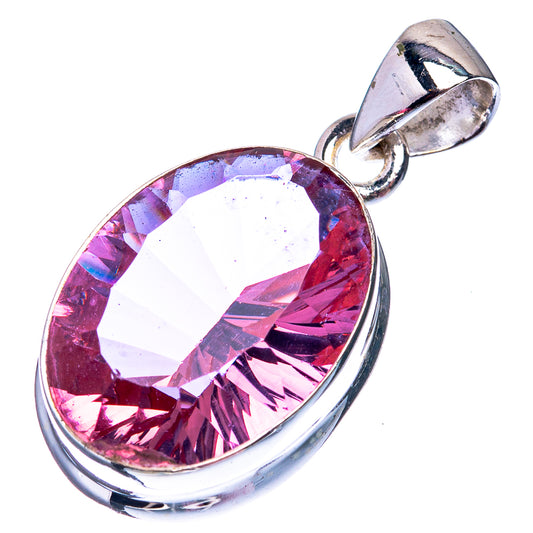 Alexandrite (Lab.) Pendant 1 1/8" (925 Sterling Silver) P38874