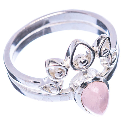 Rose Quartz Ring Size 6.75 (925 Sterling Silver) R5508