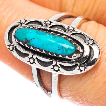 Arizona Turquoise Ring Size 7.5 (925 Sterling Silver) R2497