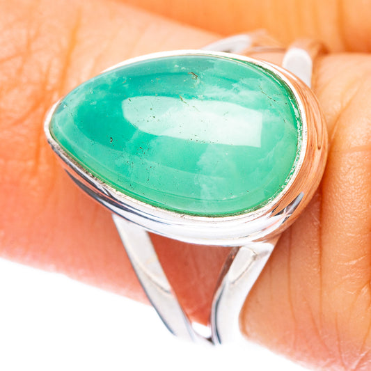 Chrysoprase 925 Sterling Silver Ring Size 5 (925 Sterling Silver) R3900