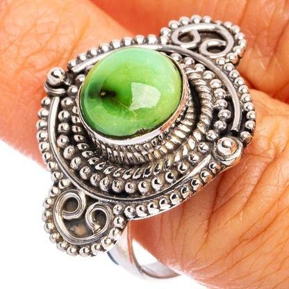 Rare Sonoran Gold Turquoise Ring Size 9 (925 Sterling Silver) R8600