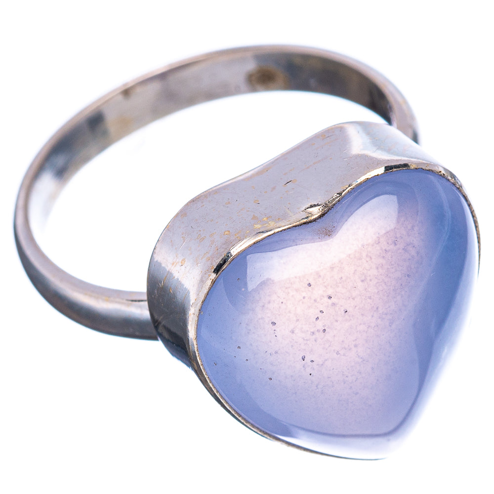 Lavender Chalcedony Ring Size 8.75 (.925 Sterling Silver)