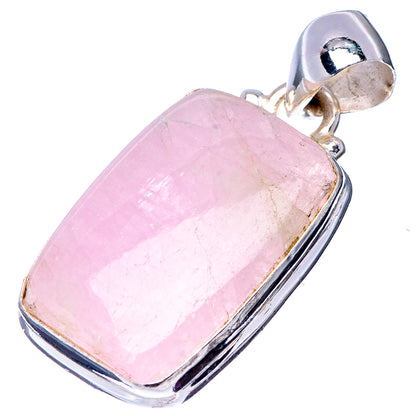Rare Kunzite Pendant 1 3/8" (.925 Sterling Silver)