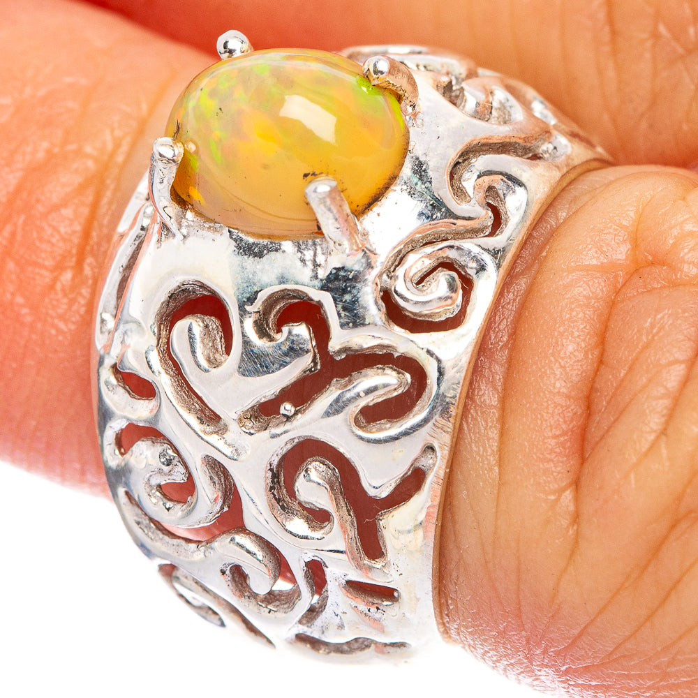 Rare Ethiopian Opal Ring Size 5.5 (925 Sterling Silver) R145955