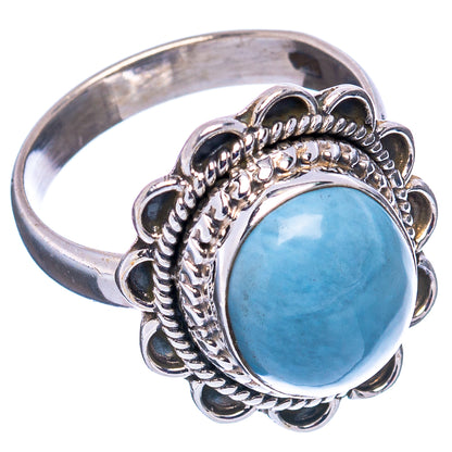 Angelite Ring Size 7.5 (.925 Sterling Silver)