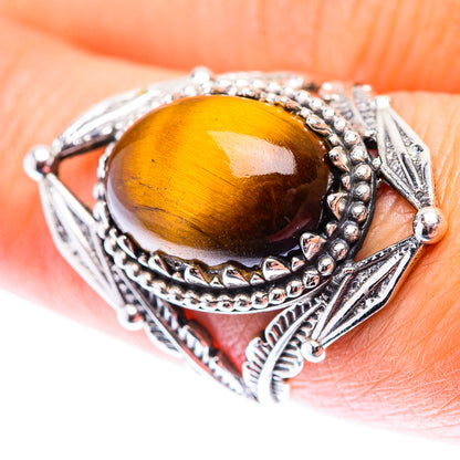 Tiger Eye Ring Size 7.5 (925 Sterling Silver) RING140153