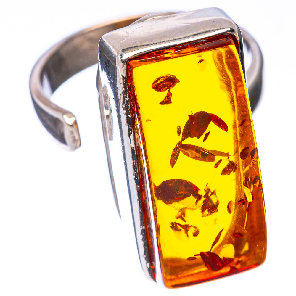 Baltic Amber Ring Size 8 (925 Sterling Silver) R1849