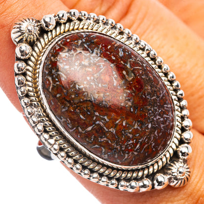 Premium Dinosaur Bone Ring Size 9.25 (.925 Sterling Silver)