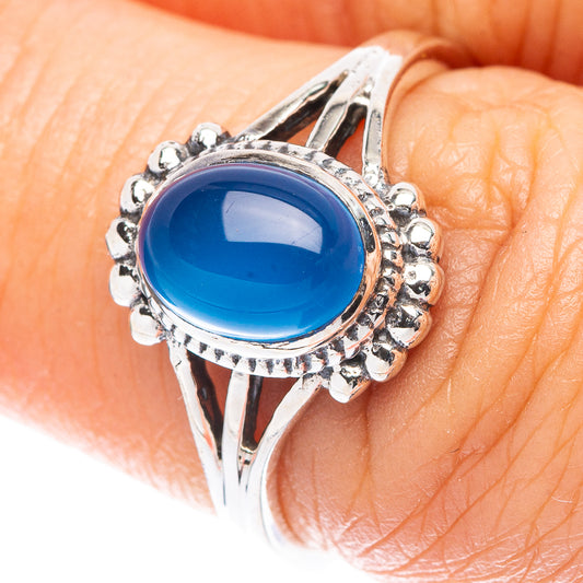 Chalcedony Ring Size 6.75 (925 Sterling Silver) R5628