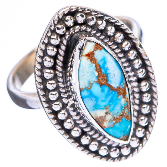 Rare Golden Hills Turquoise Ring Size 6.75 (925 Sterling Silver) R4260