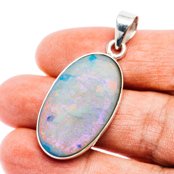 Monarch Opal Pendant 1 3/4" (.925 Sterling Silver)
