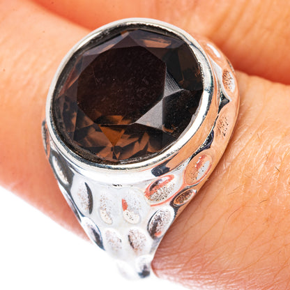 Smoky Quartz Ring Size 9 (925 Sterling Silver) R3326