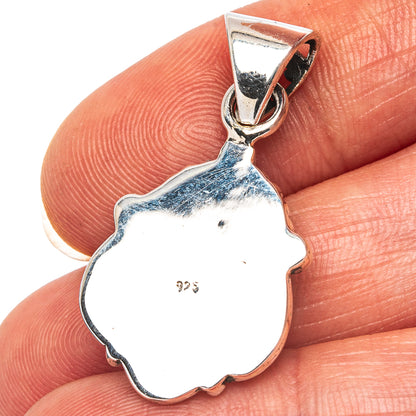 Exclusive Southwestern Style Mosaic Opal Pendant 1 1/4" (.925 Sterling Silver)