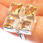 Large Faceted Citrine 925 Sterling Silver Ring Size 7.25