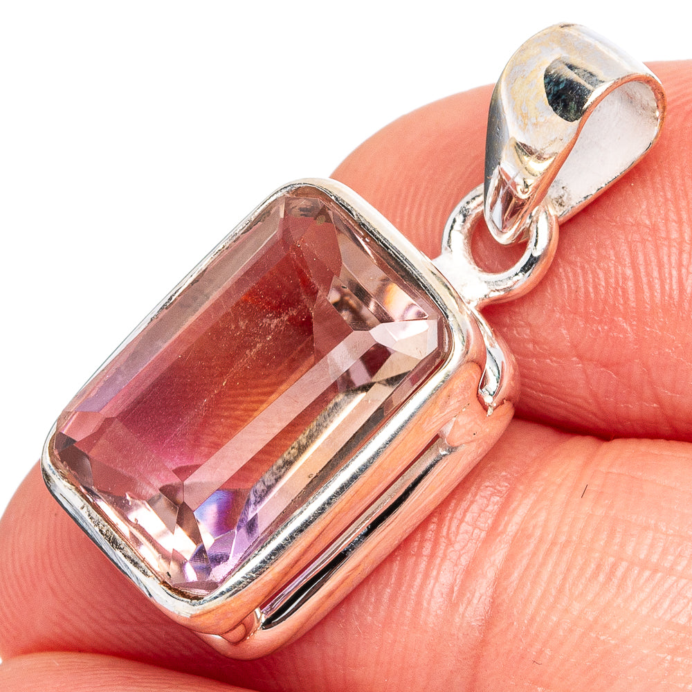 Faceted Ametrine Pendants 1 1/8" (925 Sterling Silver) P43272
