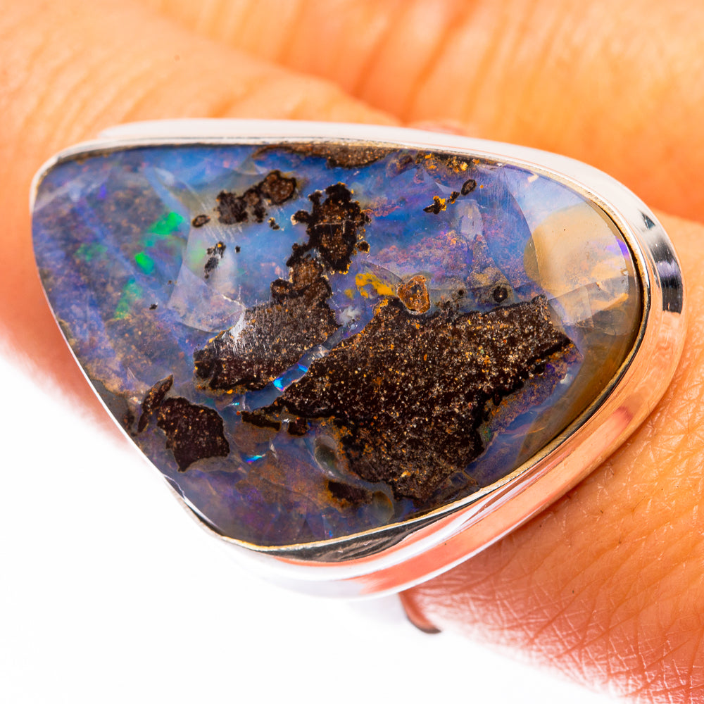 Large Boulder Opal Ring Size 9.5 (925 Sterling Silver) R141248