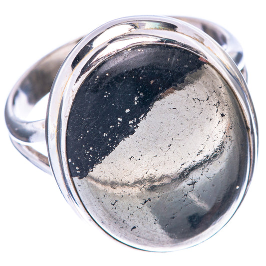Magnetite Pyrite Ring Size 8.75 (925 Sterling Silver) R1735