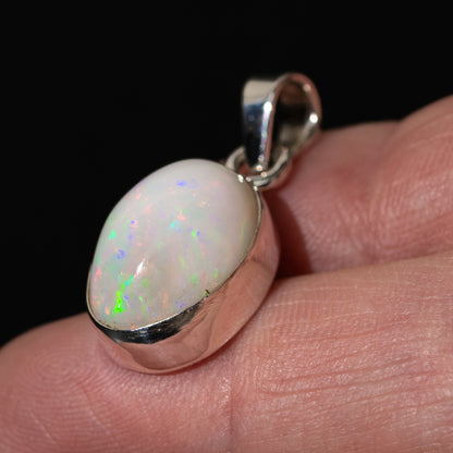Premium Ethiopian Opal Pendant 1 1/8" (.925 Sterling Silver)