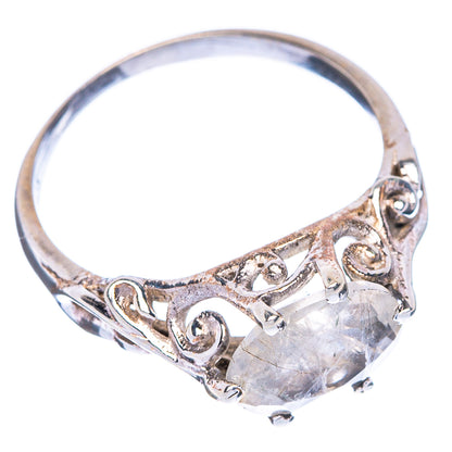 Rainbow Moonstone Dainty Ring Size 6.25 (925 Sterling Silver) R1098