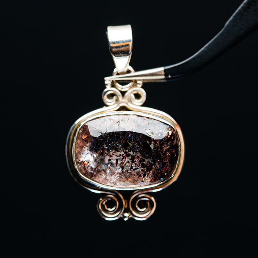 Premium Faceted Lepidocrocite Pendant 1 3/8" (.925 Sterling Silver)