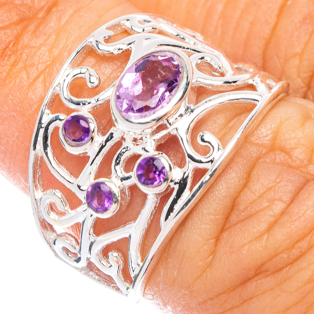 Amethyst Ring Size 6 (925 Sterling Silver) R7055
