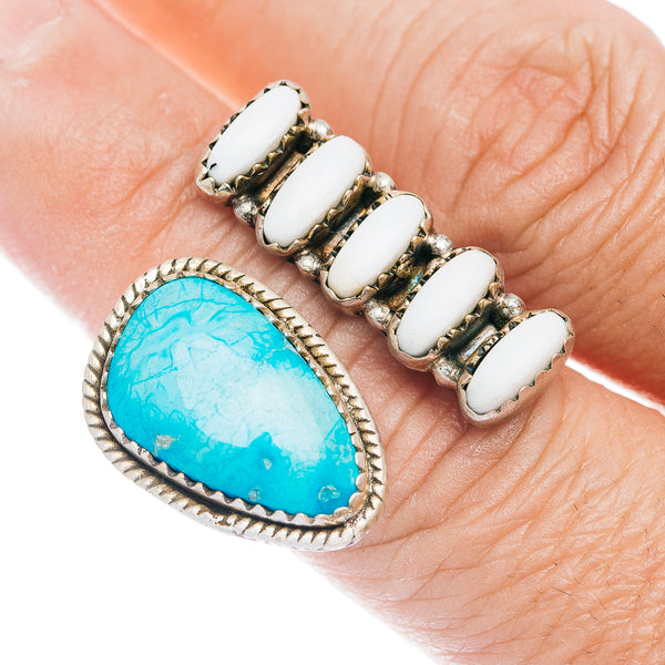 Exclusive Sierra Bella Turquoise, White Buffalo Turquoise Ring Size 7 (.925 Sterling Silver)