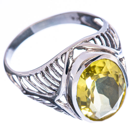 Faceted Citrine Ring Size 9 (925 Sterling Silver) R3239
