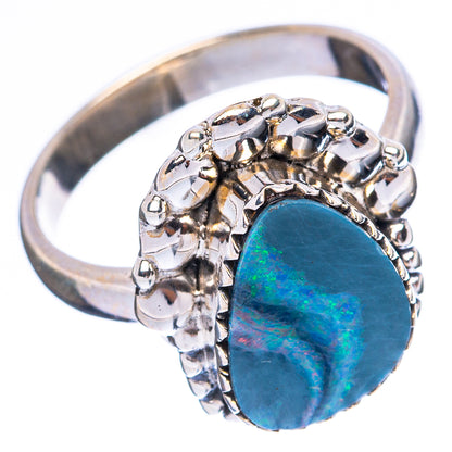 Rare Doublet Opal Ring Size 7.25 (925 Sterling Silver) R4107
