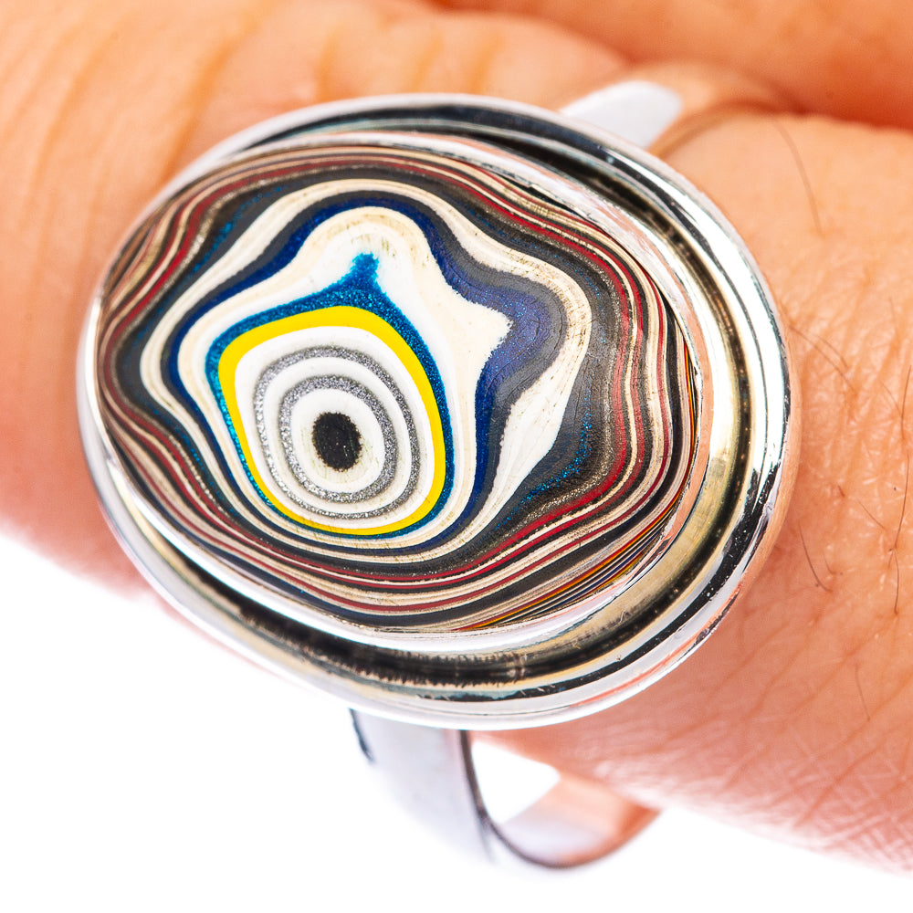 Fordite Ring Size 10.75 (925 Sterling Silver) R144721