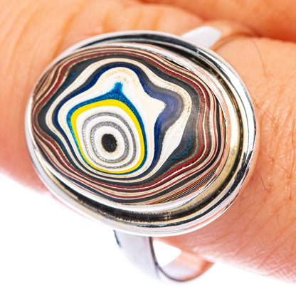 Fordite Ring Size 10.75 (925 Sterling Silver) R144721