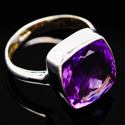Premium Brazilian Amethyst Ring Size 6 Adjustable (.925 Sterling Silver)