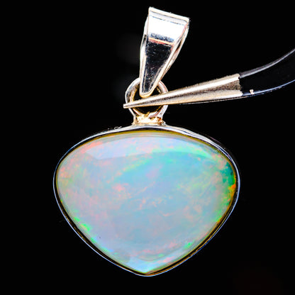 Premium Ethiopian Opal Pendant 1" (.925 Sterling Silver)