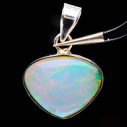 Premium Ethiopian Opal Pendant 1" (.925 Sterling Silver)