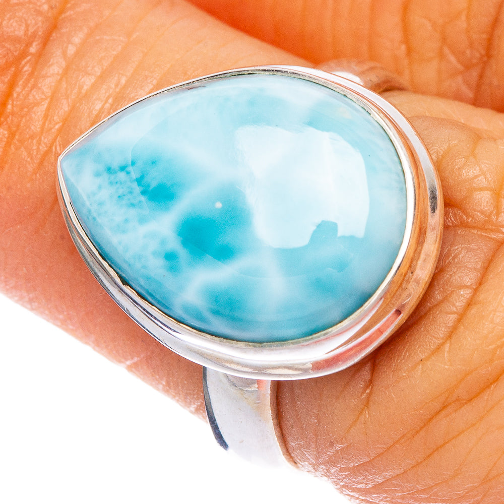 Larimar Ring Size 6.25 (925 Sterling Silver) R1288