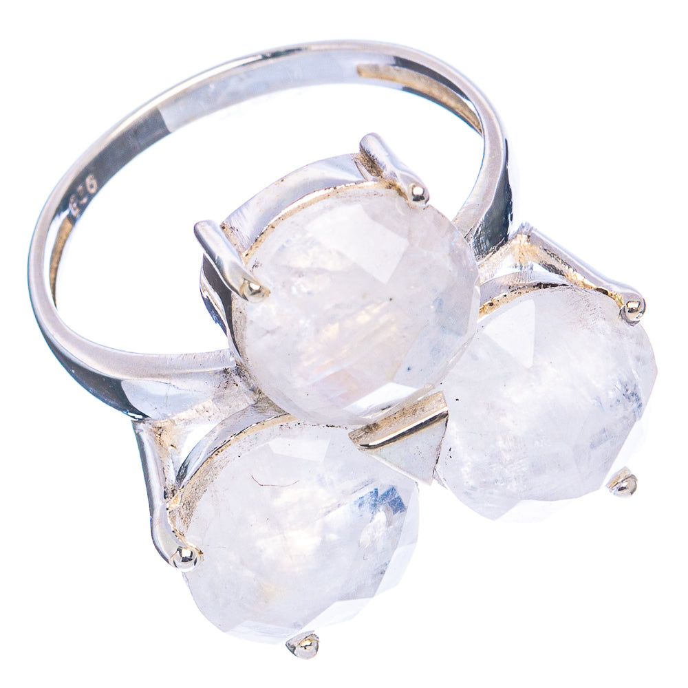 Rainbow Moonstone Ring Size 8 (.925 Sterling Silver)