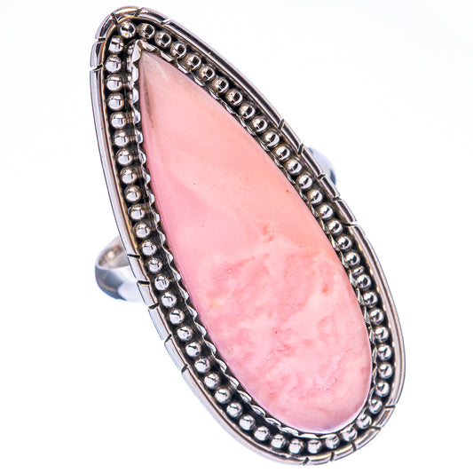 Pink Opal Large Ring Size 10 (925 Sterling Silver) R1759