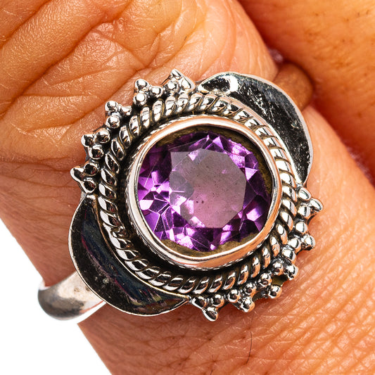 Amethyst Ring Size 8.75 (.925 Sterling Silver)