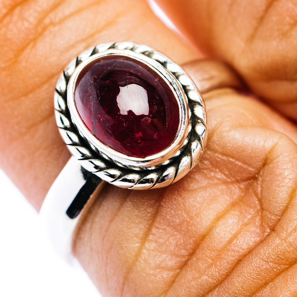 Premium Pink Tourmaline Ring Size 6.75 (.925 Sterling Silver)