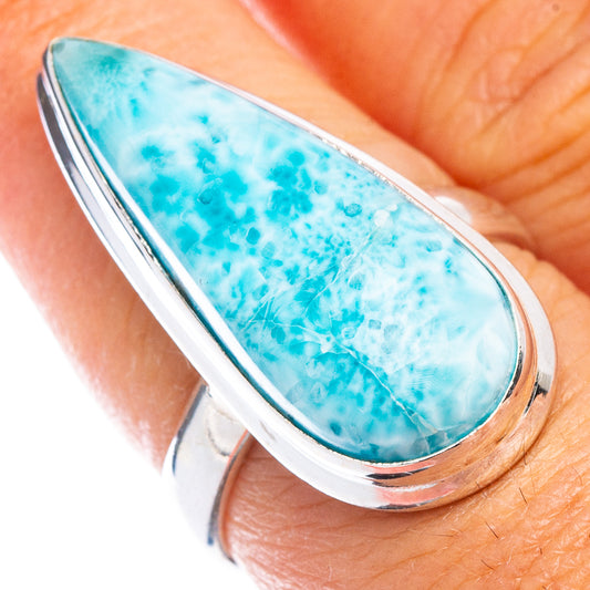 Larimar Ring Size 7 (925 Sterling Silver) R7033