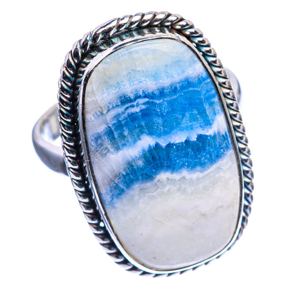 Blue Scheelite Ring Size 9 (925 Sterling Silver) R142492