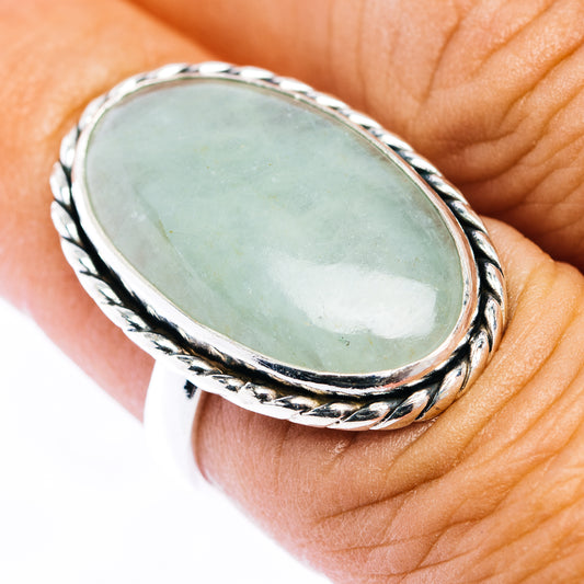 Premium Aquamarine Ring Size 7 (.925 Sterling Silver)