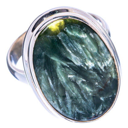 Seraphinite Ring Size 7.75 (925 Sterling Silver) R1451