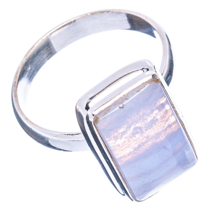 Blue Topaz Agate Ring Size 8.75 (.925 Sterling Silver)